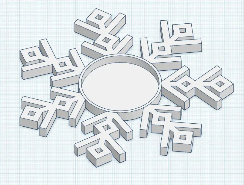 Snowflake tealight holder | Schneeflocken Teelicht Halter