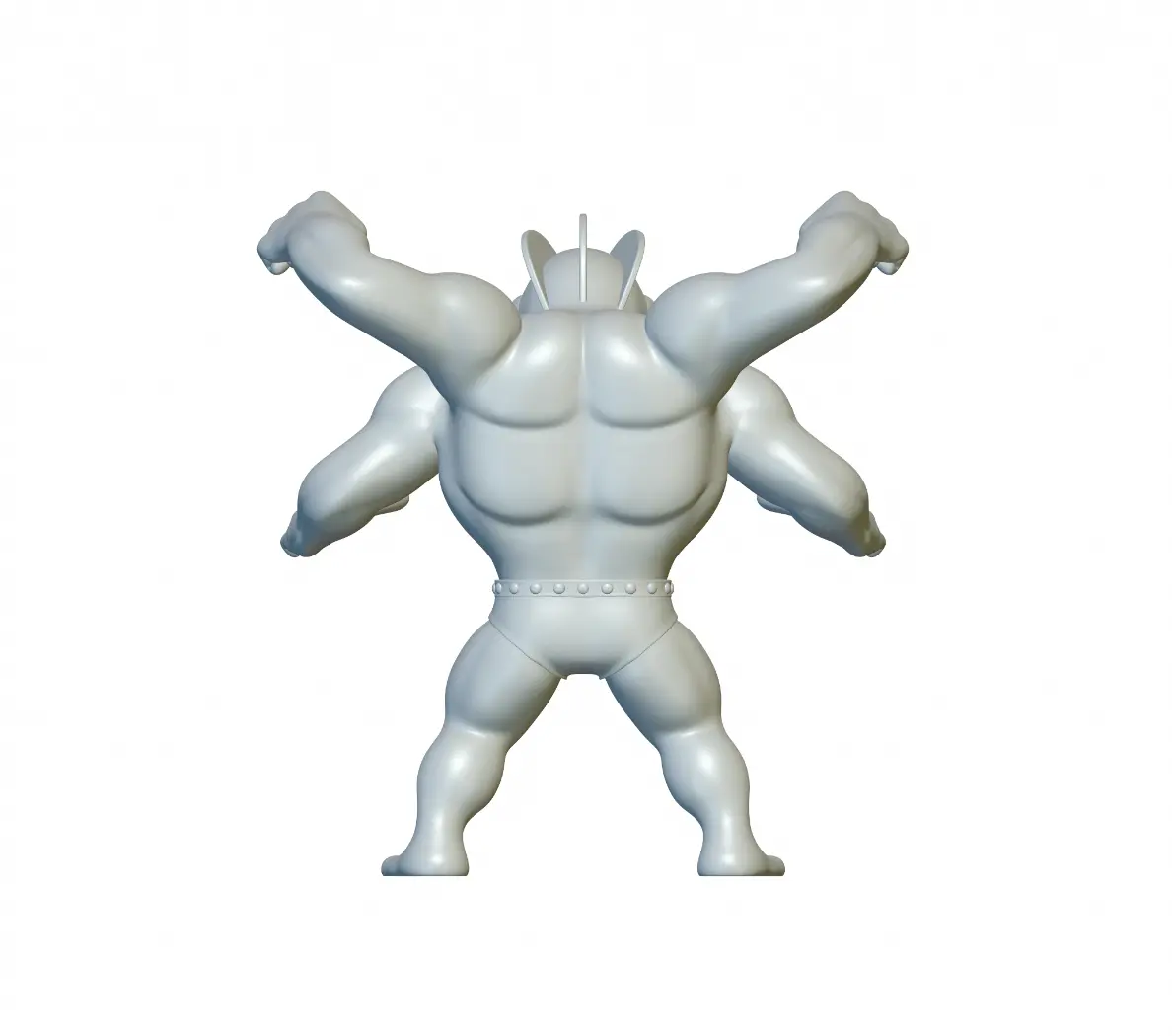 Pokemon Machamp #68 - Ready for 3D Printing!