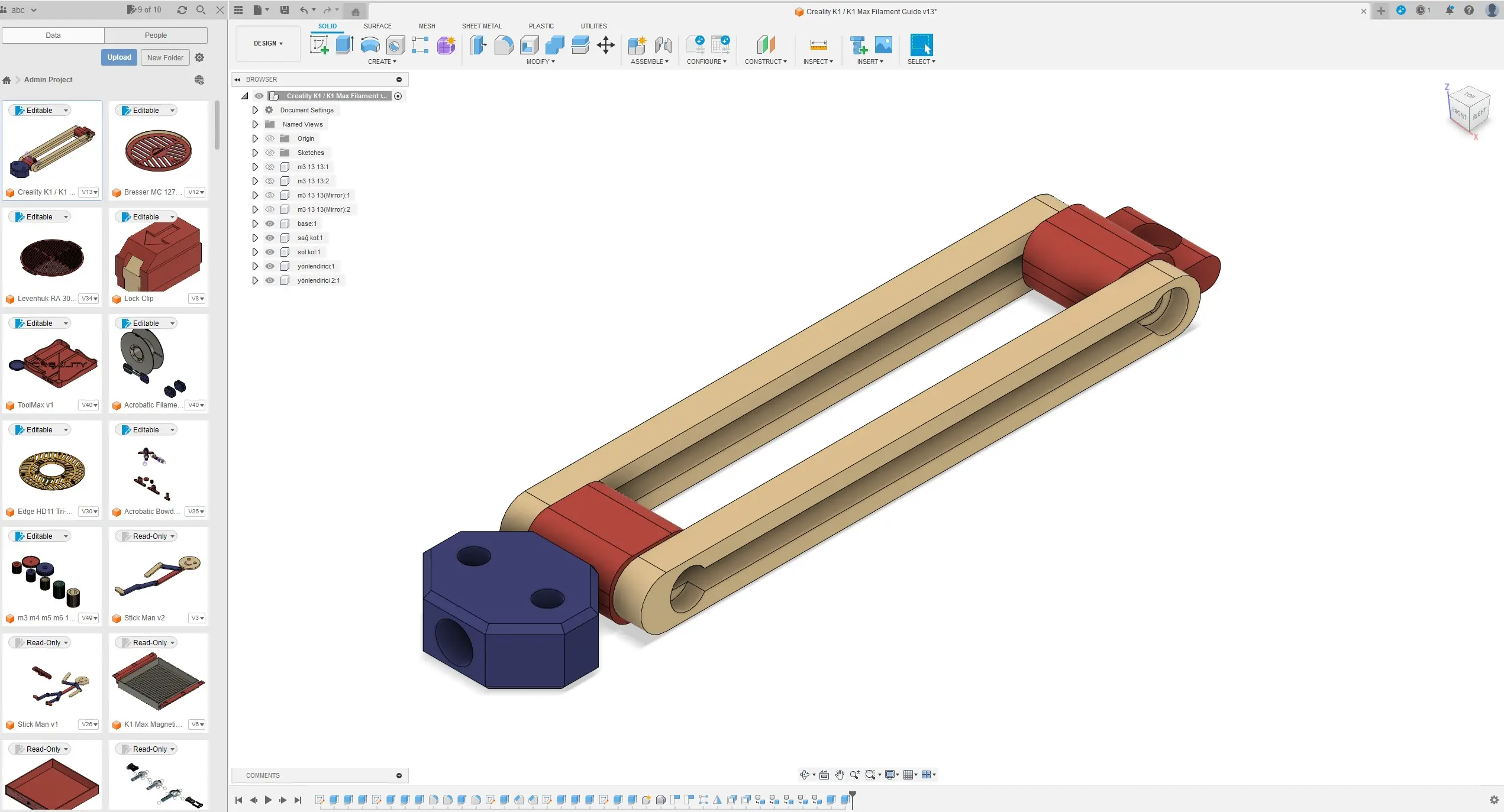 Creality K1 / K1 Max Filament Guide