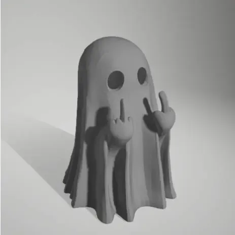 Fuck Off Decoration Ghost Statue Figure