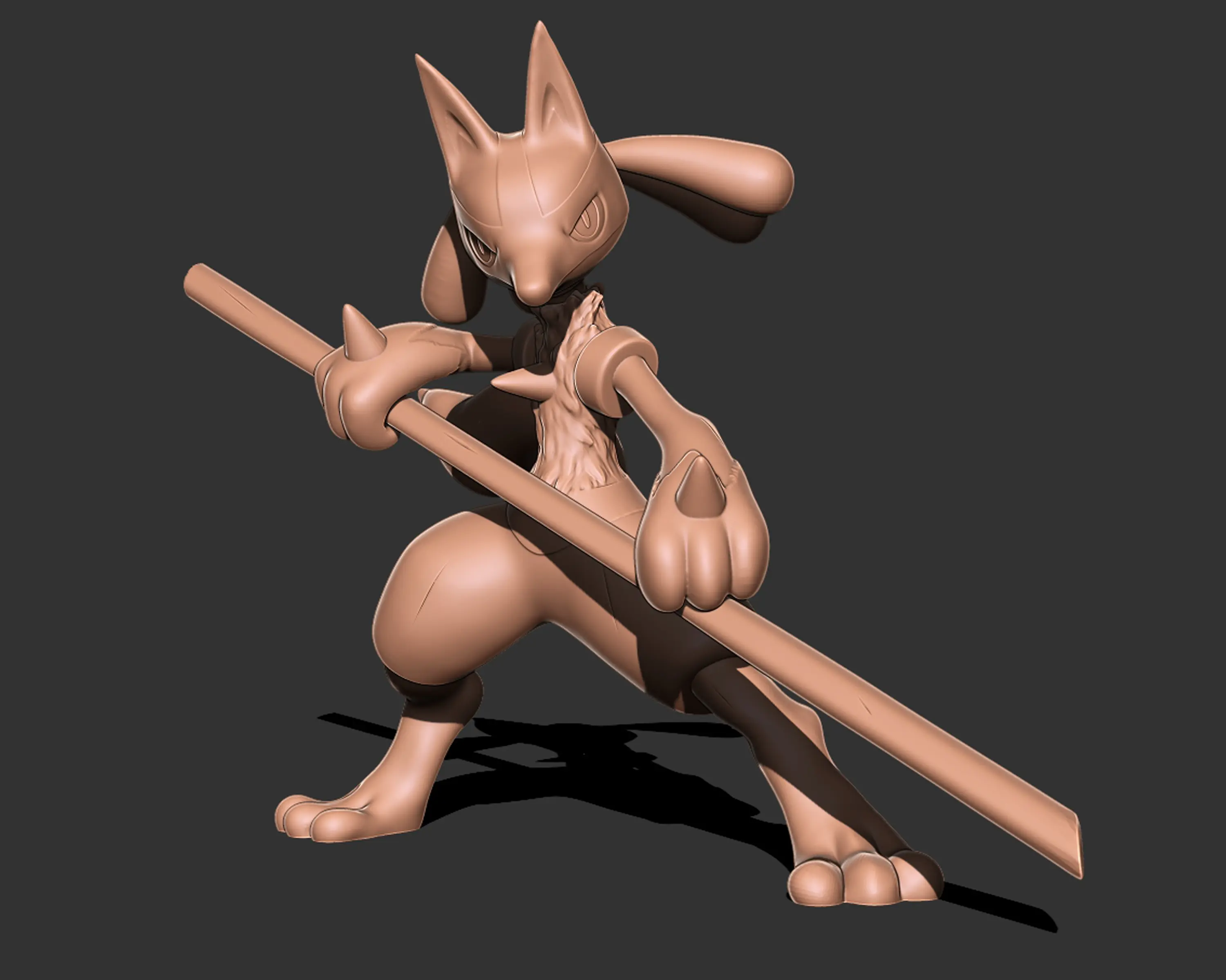 Pokemon - Lucario 3d print model