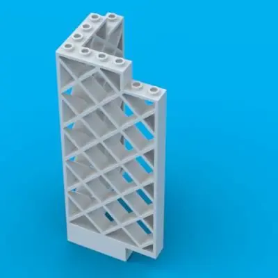 LEGO Belville Wall, Lattice 6 x 6 x 12 Corner