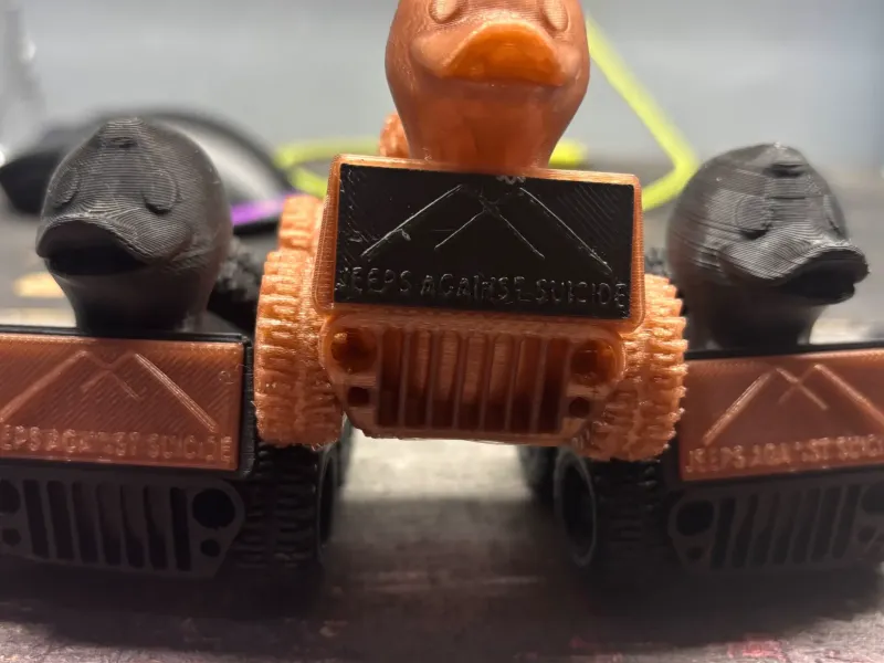 Jeeps Against Suicide Duck