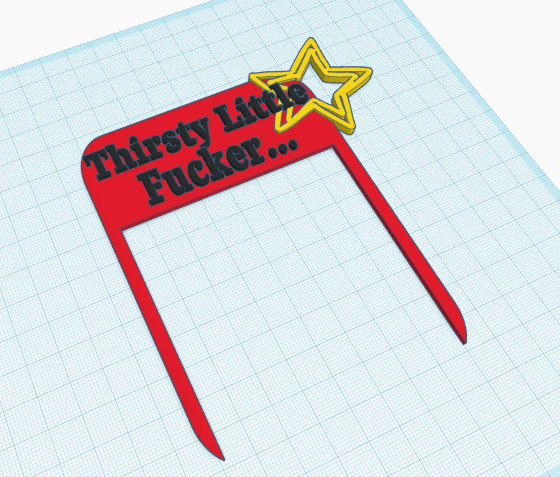 Thirsty Little Fucker - Funny Plant Pot Decoration