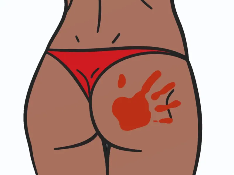 Butt Clap - Wall Art (Flat - Facedown print)