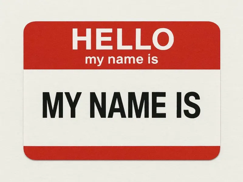 Name tag