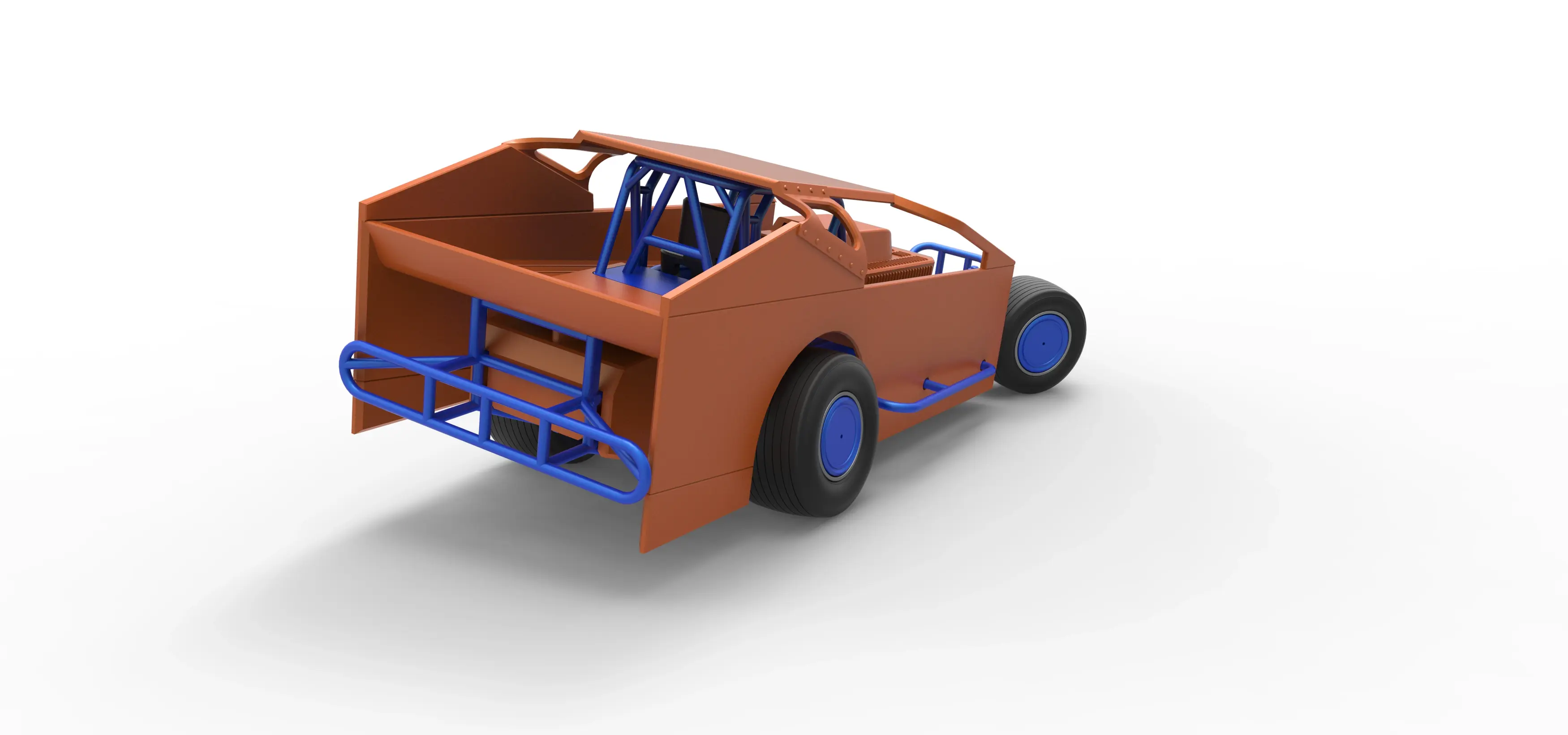 Northeast Dirt Modified stock car while turning Scale 1:25 | 3D models ...