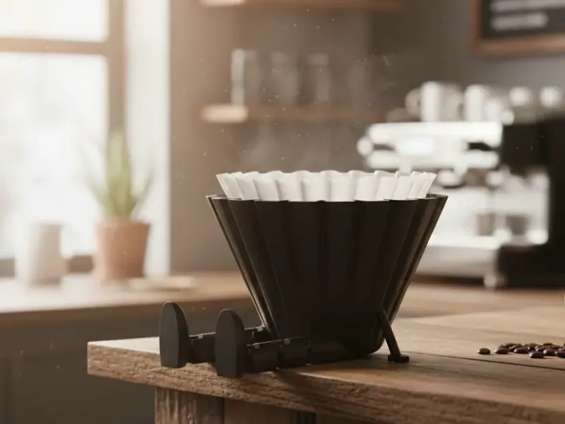 Soporte para filtros de café con patas