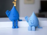 Water Reminder Figure | Flexi Hydration Drop Desk Decor-7