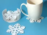 Snowflake coaster-0