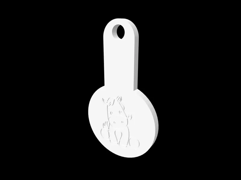 Farm Animals - Sitting Horse - Shopping Cart Coin