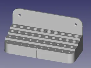 Wall-mounted drill bit holder