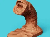 Dune Sandworm Headphone Stand | Sci-Fi Desk Decor-1