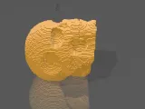 PIXEL SKULL COOL 3D PROP-3