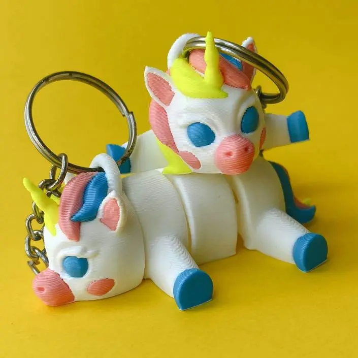 Articulated Unicorn, Keychain Flexi