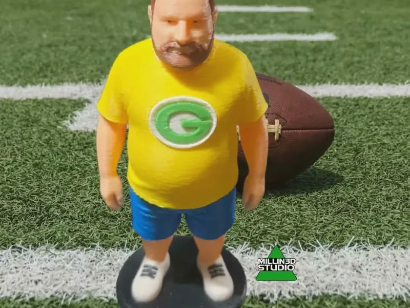 Green Bay Packer American Football Man Figurine
