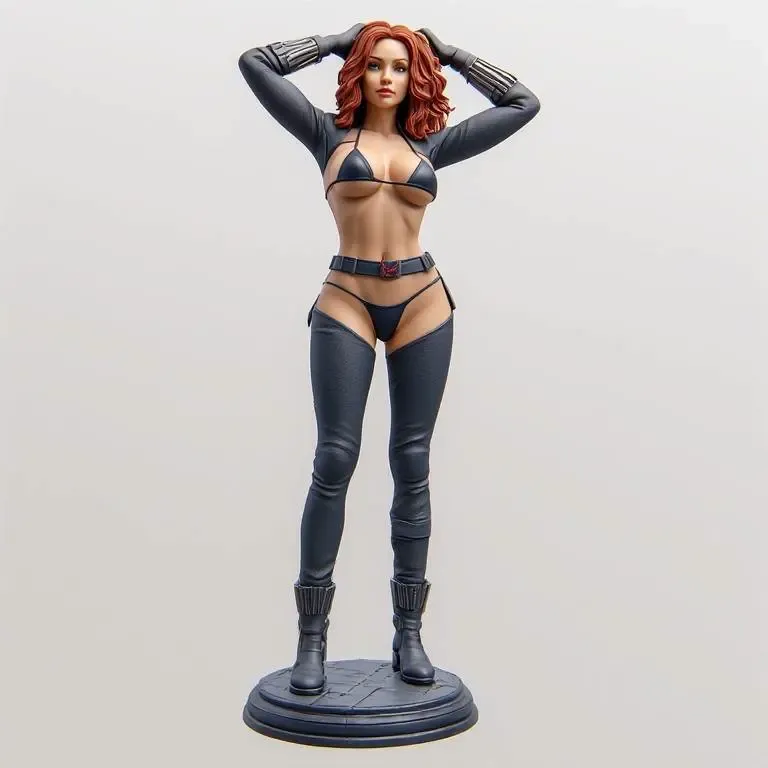 BLACK WIDOW IN BIKINI