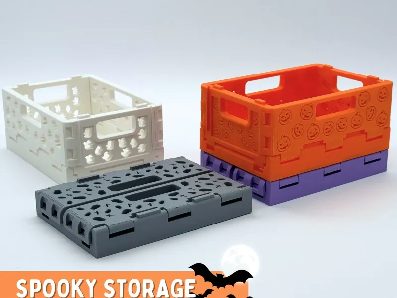 caisse de stockage imprimable en 3D Caisse effrayante (4 modèles)