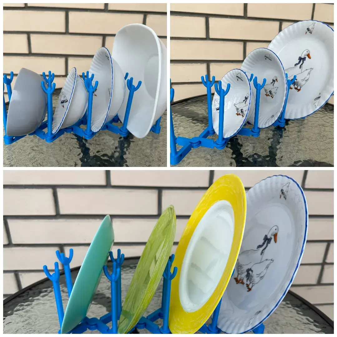 Folding Kitchen Dish Stand