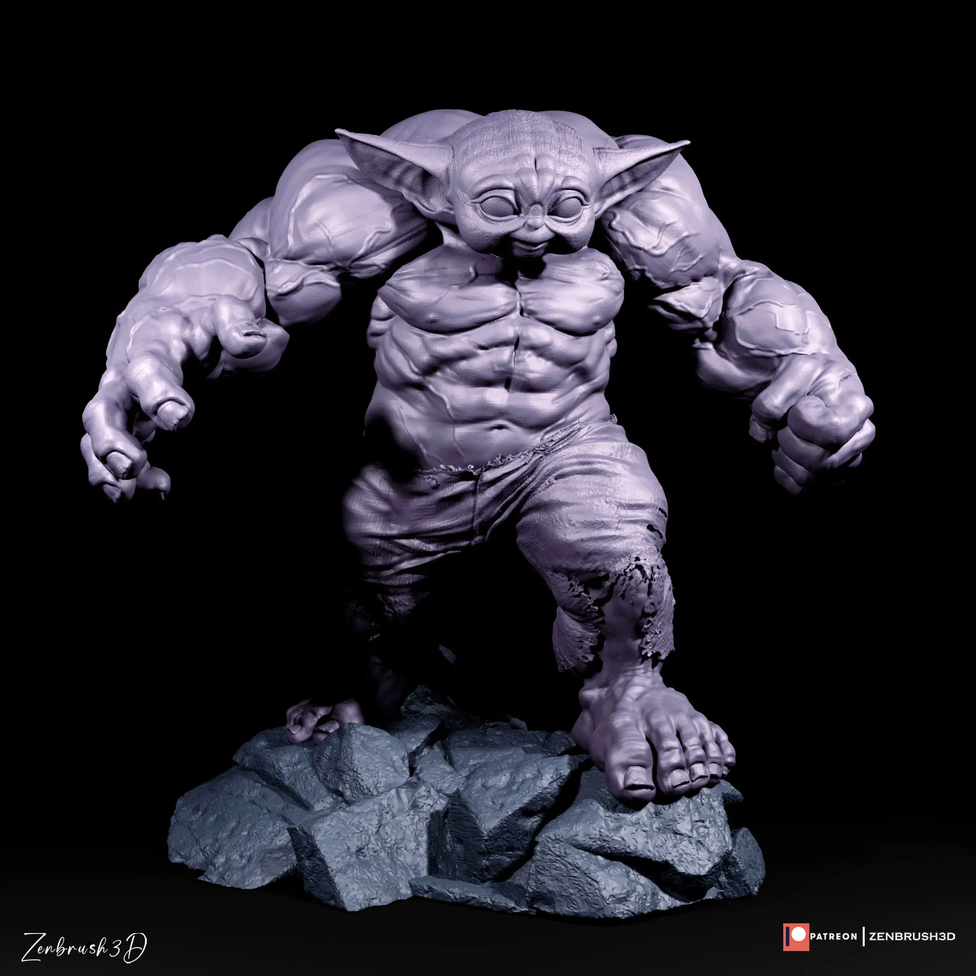 Der Unglaubliche Hulk - Hulk Yoda 3D PRINTING