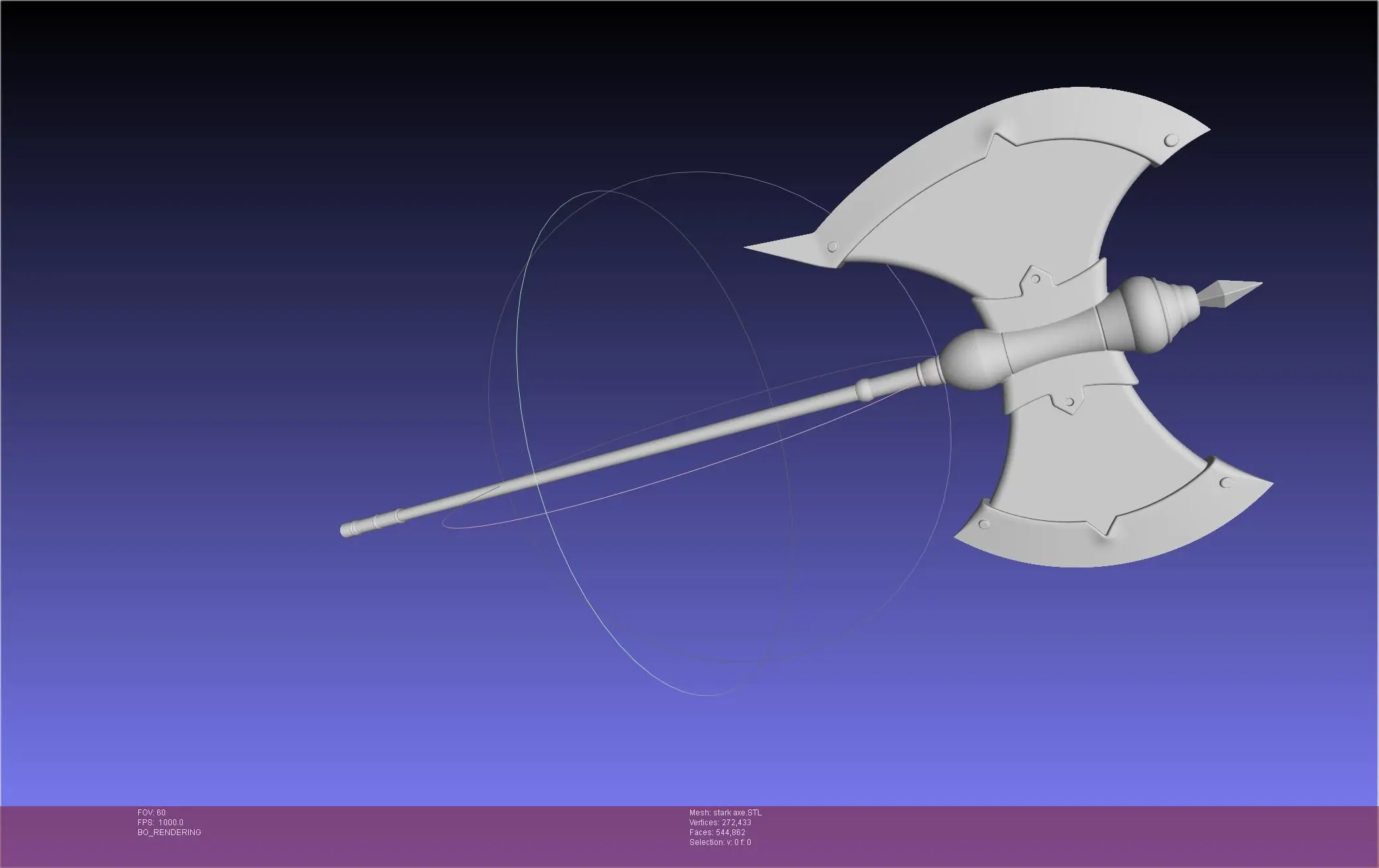 Frieren Stark Axe Printable Model