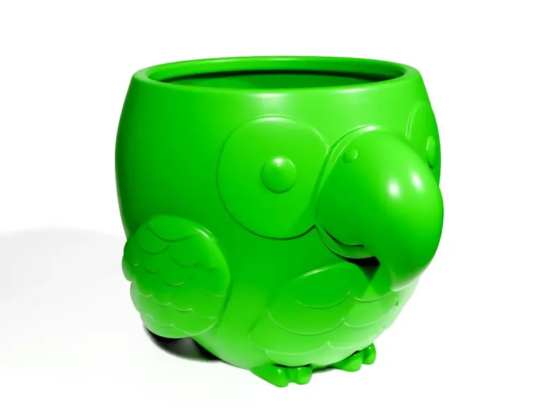 Parrot flowerpot