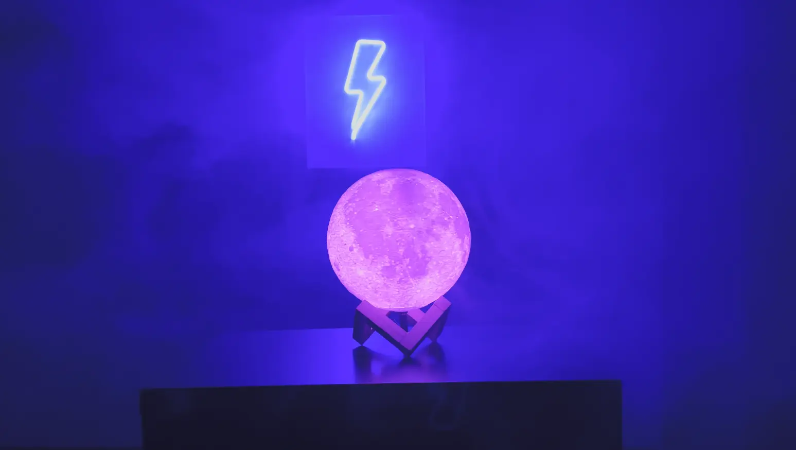 Interactive RGB Moon Lamp