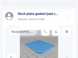Neck plate pad/gasket guitar-1