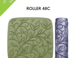 Texture Rollers for clay, Vine patterns, botanical, leaf-3