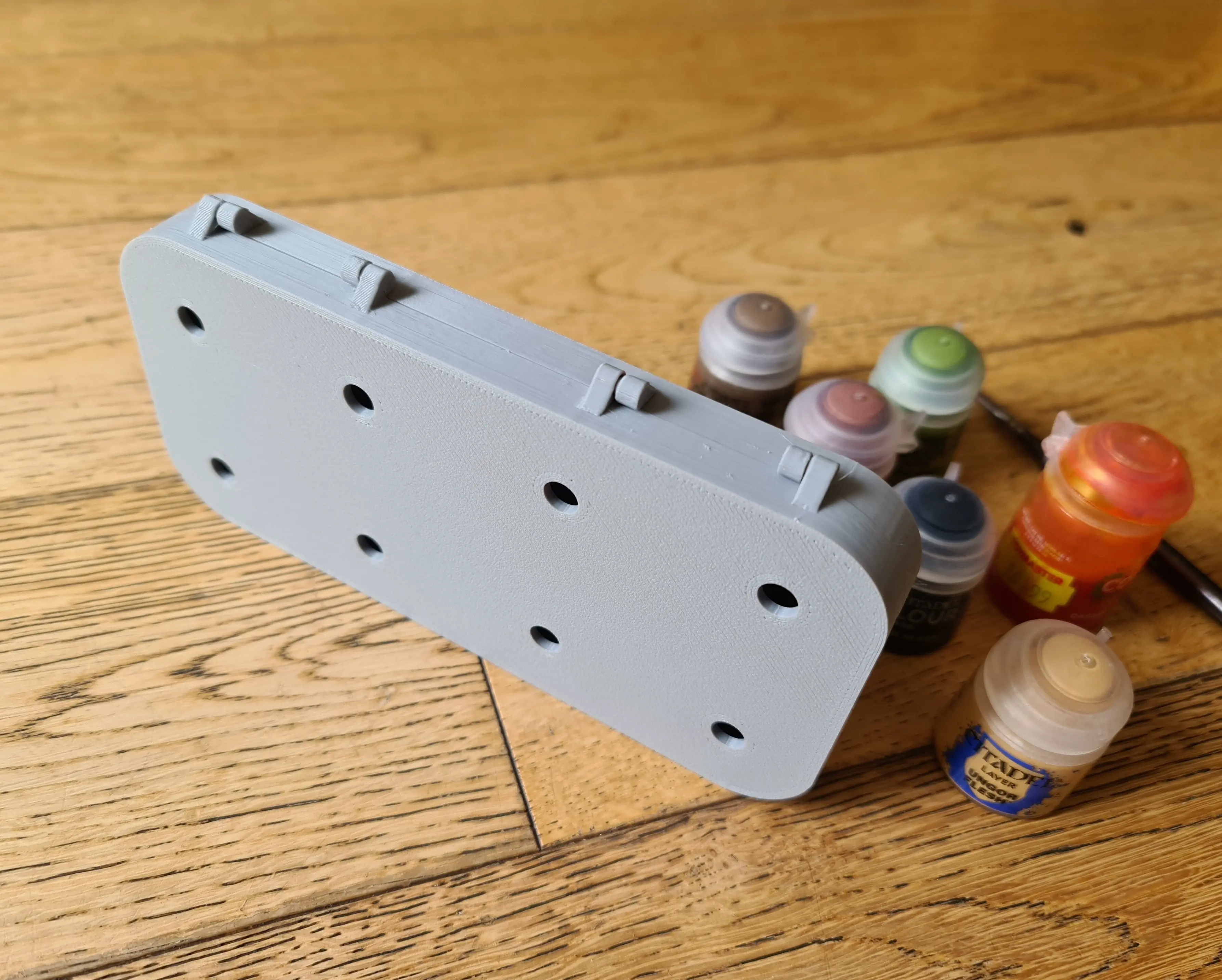 Print in Place Folding Citadel Paint Pot Holder and Mixer