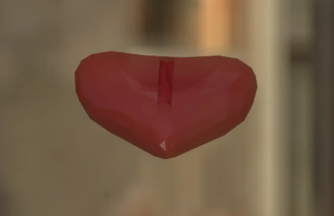 Cristal heart Pendent