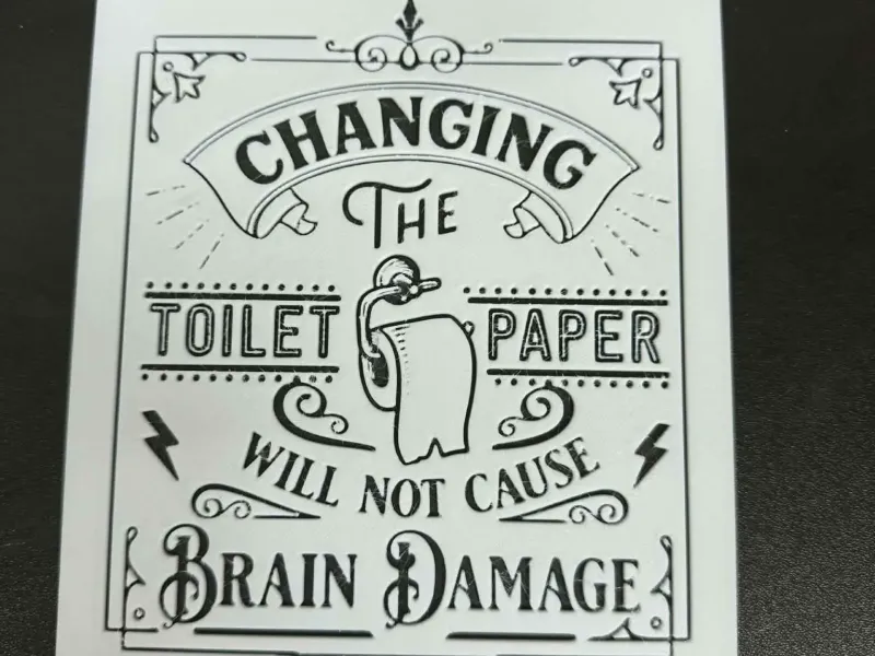 Toilet Paper Bathroom sign