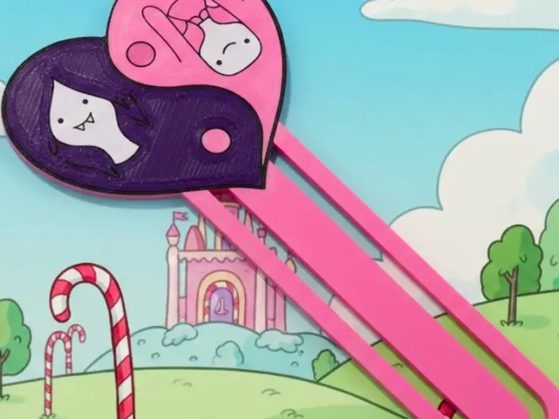 Marceline & Bubblegum bookmark : Adventure Time inspired