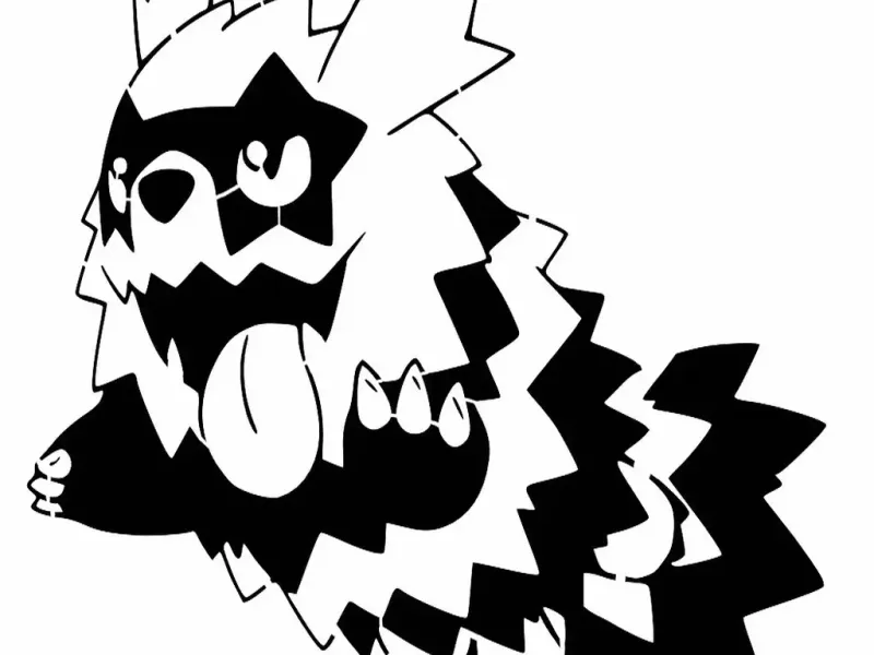 Galar Zigzagoon Schablone