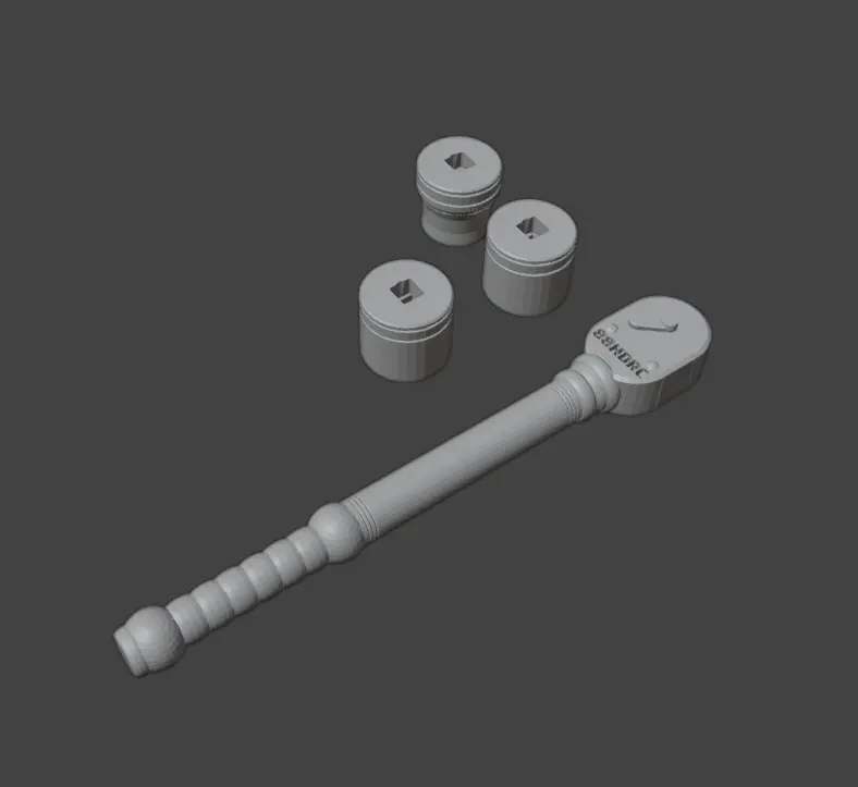 1/10 scale ratchet set (3 socket models) socket kit