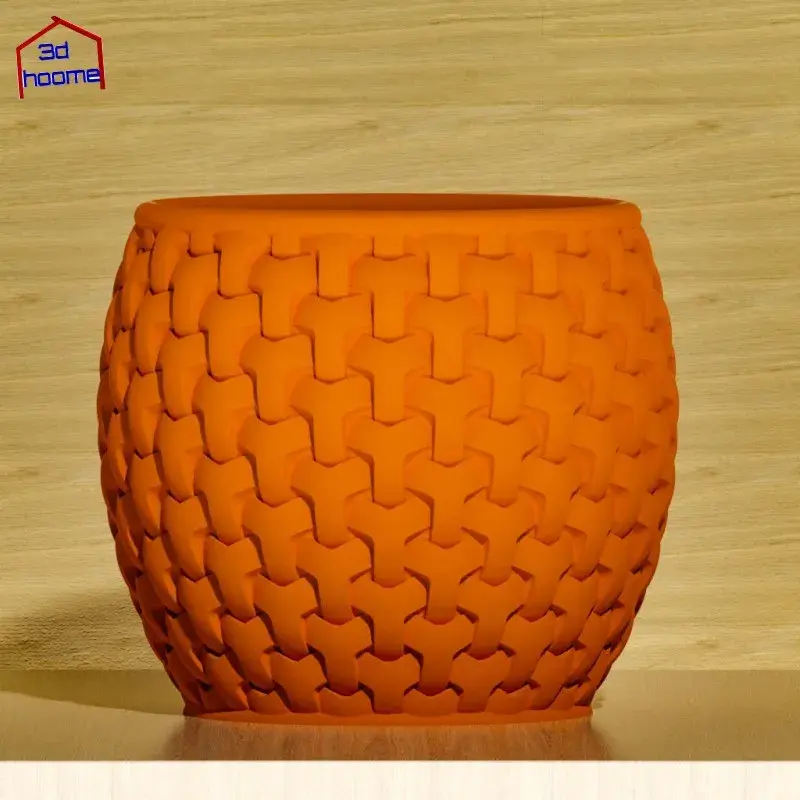 Basket Weave Patterned Succulent Planter