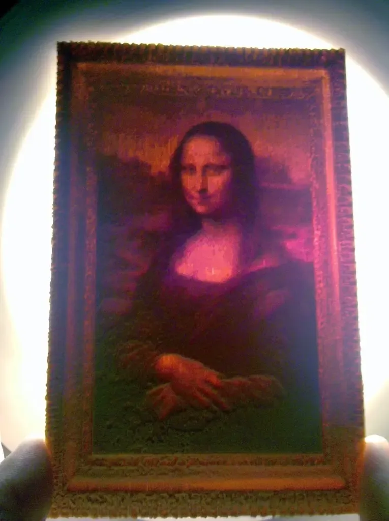 Dezimiertes Mona Lisa Lithophan