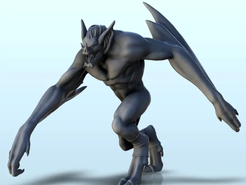Vampiro alato (+ versione pre-supportata) (18) - miniature w