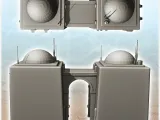 Tatooine futuristic building with roof spheres and large cen-3