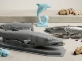 Barracuda modelo realista com base trofeu-1