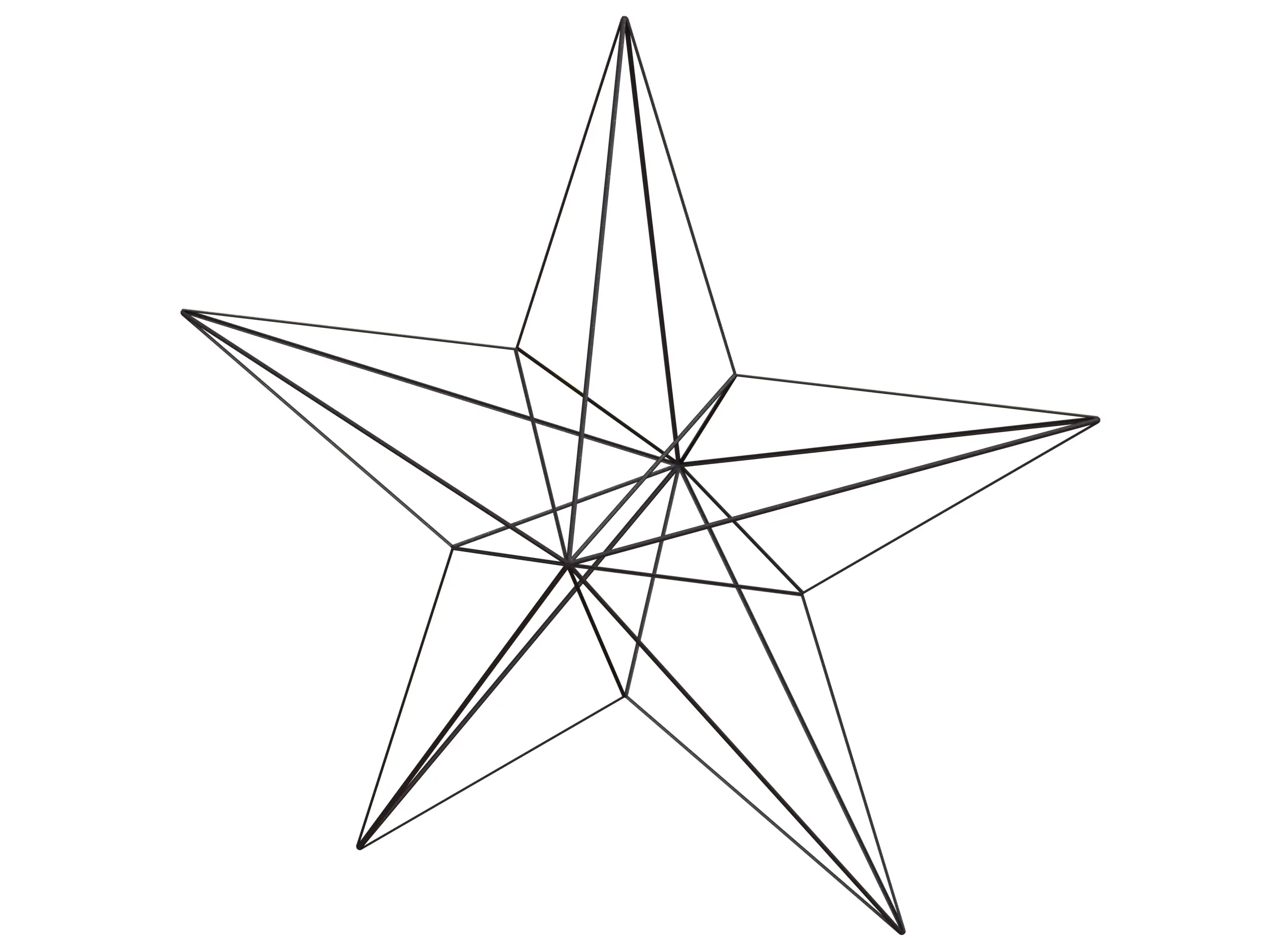 Wireframe Shape Geometric Star