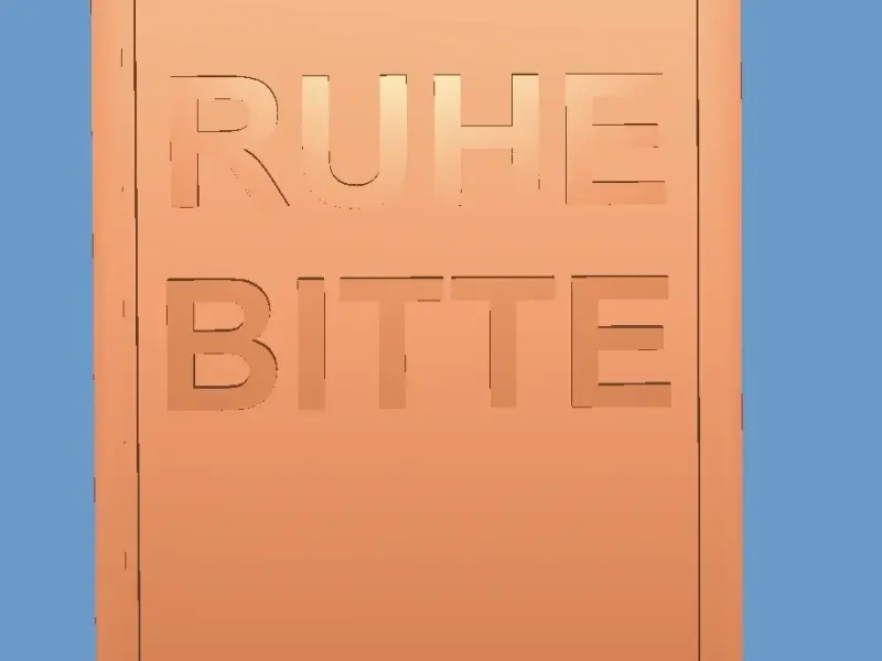 Aufsteller Ruhe bitte schild
