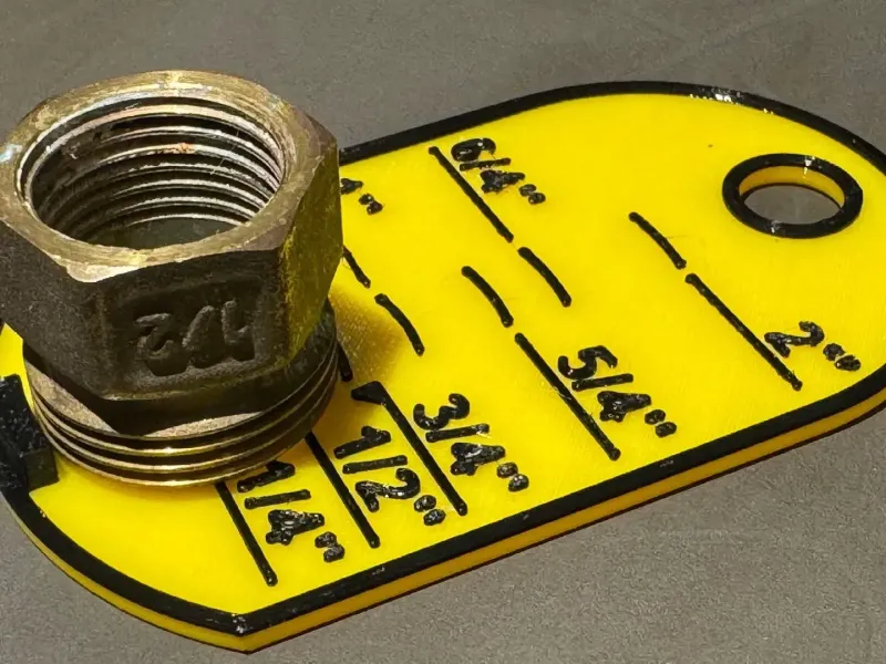 Pipe thread measure tool