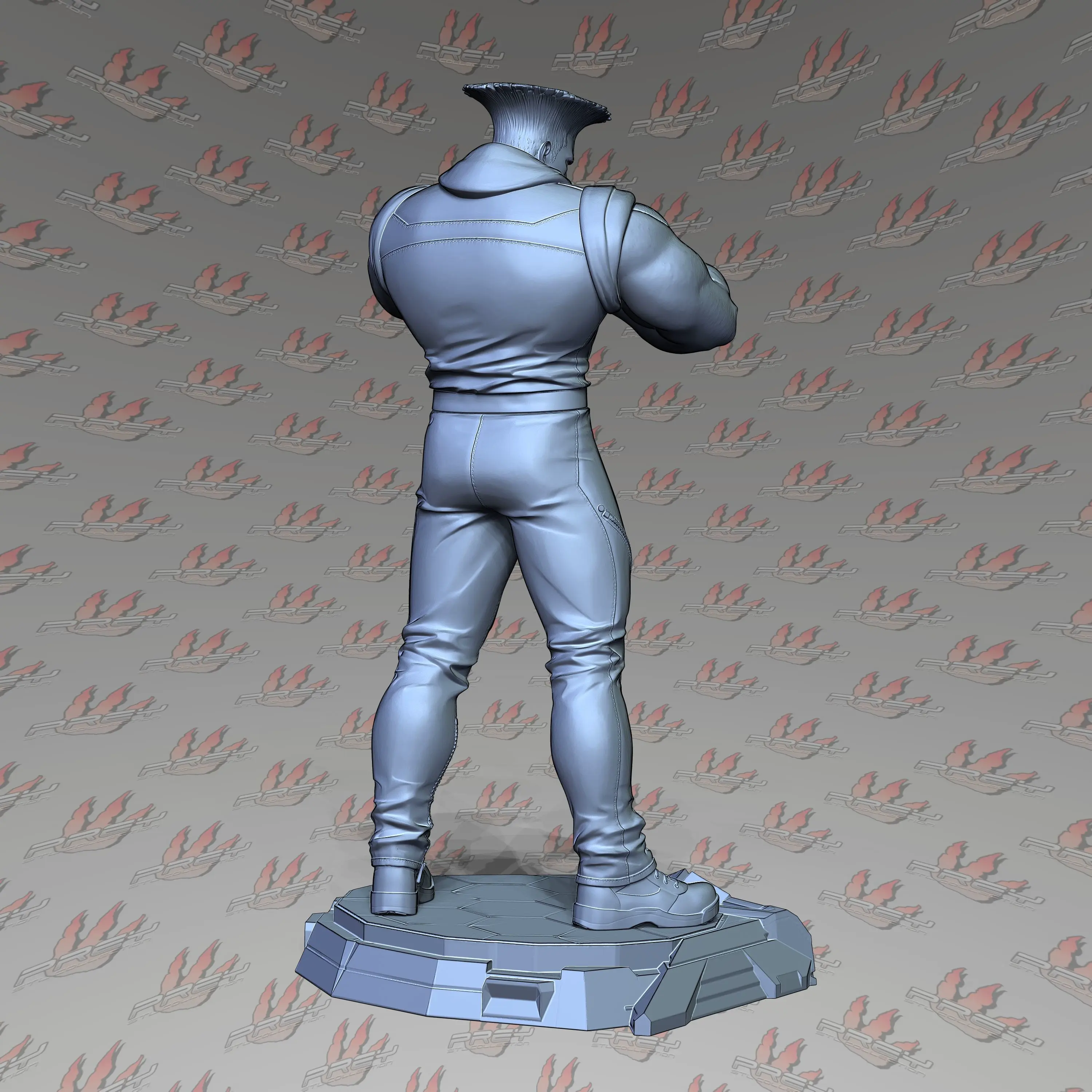 Characters \u0026 Creatures STL Download - GUILE STREET FIGHTER 6by PREYstudio, image size:3000x3000