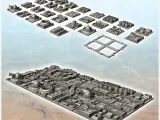 Large set of futuristic tiles for base or death star with va-0
