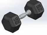 Dumbbell Keychain-0