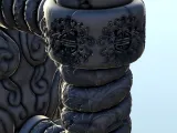 Asian dragon dice mug (3) - beer can holder-6