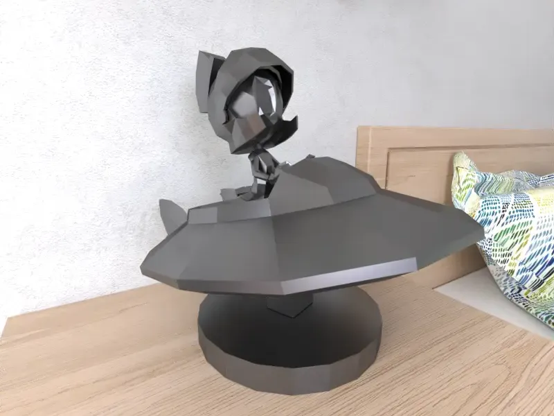 Marvin Alien Lowpoly Low poly