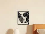 Lion And Zebra Wall Art, Wall Decor, Home Decor-1