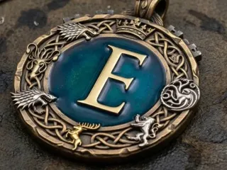 Game of Thrones pendant - Letter E by Aza